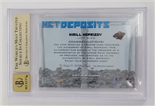 Kirill Kaprizov 2020-21 Metal Universe Net Deposits Autographs #ND1 Rookie Card BGS 9.5 Auto 10