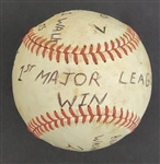 Bert Blyleven MLB Debut 1st Major League Win Game Used Stat Baseball June 5, 1970 Twins at Senators w/Blyleven Signed Letter of Provenance