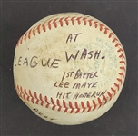 Bert Blyleven MLB Debut 1st Major League Win Game Used Stat Baseball June 5, 1970 Twins at Senators w/Blyleven Signed Letter of Provenance