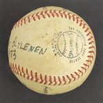 Bert Blyleven 1973 Minnesota Twins Records Set Game Used Stat Baseball w/Blyleven Signed Letter of Provenance