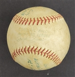 Bert Blyleven 1,000th Career Inning Pitched 800th Strikeout Complete Game Shutout Final Out Used Stat Baseball 1973 Twins vs Royals w/Blyleven Signed Letter of Provenance