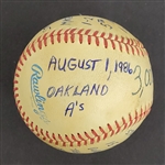 Bert Blyleven 3,000th Strikeout Actual Game Used Baseball August 1, 1986 w/Blyleven Signed Letter of Provenance