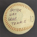 Bert Blyleven 1,000th Career Strikeout Actual Baseball August 5, 1974 w/Blyleven Signed Letter of Provenance