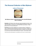 Bert Blyleven Game 2 1987 World Series Game Used Stat Baseball Twins vs Cardinals w/Blyleven Signed Letter of Provenance