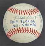 Bert Blyleven 1969 Florida Instructional League Champions Team Signed Game Used Baseball w/Blyleven Signed Letter of Provenance