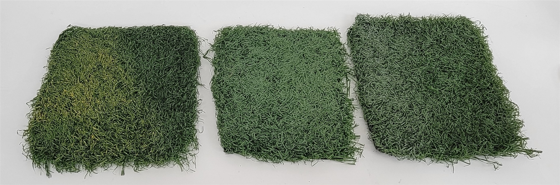 Lot of 3 Authentic Metrodome Turf Squares