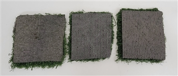 Lot of 3 Authentic Metrodome Turf Squares