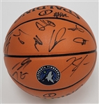 2016-17 Minnesota Timberwolves Team Signed Basketball w/ Towns Beckett LOA