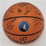 2016-17 Minnesota Timberwolves Team Signed Basketball w/ Towns Beckett LOA