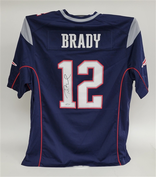 Tom Brady Autographed Authentic New England Patriots Jersey TriStar
