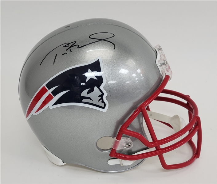 Tom Brady Autographed New England Patriots Full Size Replica Helmet TriStar