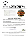 2007 NBA All-Stars Autographed Basketball w/ LeBron Beckett LOA