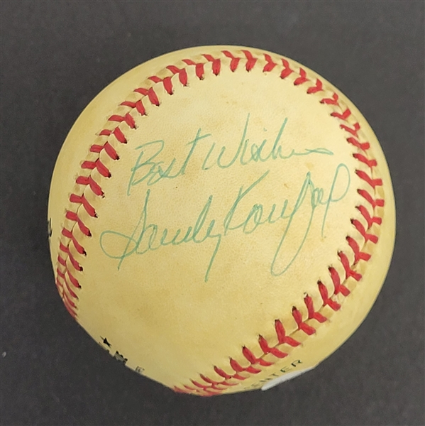 Sandy Koufax & Don Drysdale Dual Autographed Baseball JSA