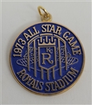 Bert Blyleven 1973 All Star Game Locker Plate and Tag Royals Stadium w/Blyleven Signed Letter of Provenance