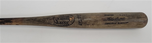 Kirby Puckett 1986-88 Minnesota Twins Game Used Bat w/ Bert Blyleven Letter of Provenance