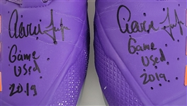 Aaron Judge 2019 Game Used Dual Autographed & Inscribed Cleats MLB & Fanatics
