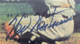 Eddie Mathews & Wes Westrum Dual Autographed & Framed 1954 Sports Illustrated First Issue Cover JSA