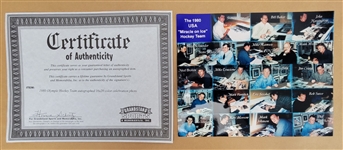 1980 USA Hockey Miracle Team Signed & Framed 16x20 Photo
