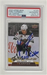 Kirill Kaprizov Autographed & Inscribed 2020 Upper Deck #C225 UD Canvas Rookie Card PSA Auto 10