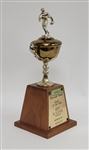 Bert Blyleven 1970 Minnesota Twins Rookie of the Year Award Trophy w/Blyleven Signed Letter of Provenance