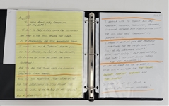 Bert Blyleven Hall of Fame Induction Hand Written Actual Speech July 24, 2011 w/Blyleven Signed Letter of Provenance