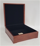 Bert Blyleven Baseball Hall of Fame Class of 2011 Custom Cherry Wood Box Signed w/Long Inscription 17x17” w/Blyleven Signed Letter of Provenance