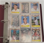 Bert Blyleven 1986 Baseball Card Collection Album and Card Plaques w/Blyleven Signed Letter of Provenance