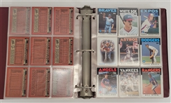 Bert Blyleven 1986 Baseball Card Collection Album and Card Plaques w/Blyleven Signed Letter of Provenance
