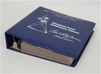 Bert Blyleven Baseball Card Collection Album Signed w/Blyleven Signed Letter of Provenance