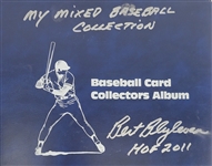 Bert Blyleven Baseball Card Collection Album Signed w/Blyleven Signed Letter of Provenance