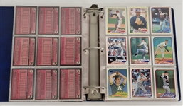 Bert Blyleven Baseball Card Collection Album Signed w/Blyleven Signed Letter of Provenance
