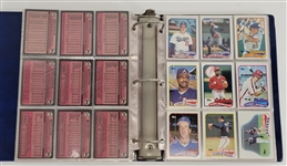 Bert Blyleven Baseball Card Collection Album Signed w/Blyleven Signed Letter of Provenance