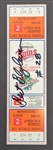 Bert Blyleven 1987 World Series Game 2 Full Ticket Signed Mint Condition w/Blyleven Signed Letter of Provenance