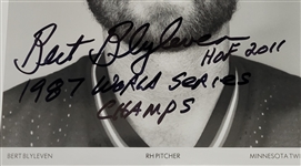 Bert Blyleven Minnesota Twins 1987 World Series Congratulations Letter from Skip Humphrey and Signed Photo w/Blyleven Signed Letter of Provenance