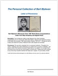 Bert Blyleven Minnesota Twins 1987 World Series Congratulations Letter from Skip Humphrey and Signed Photo w/Blyleven Signed Letter of Provenance