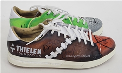 Adam Thielen Charity Golf Tournament Autographed Mache Shoes w/ Vince Carter, Larry Fitzgerald, Greg Maddux, & More