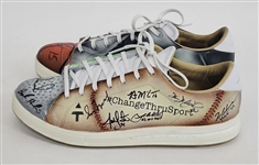 Adam Thielen Charity Golf Tournament Autographed Mache Shoes w/ Vince Carter, Larry Fitzgerald, Greg Maddux, & More