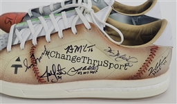 Adam Thielen Charity Golf Tournament Autographed Mache Shoes w/ Vince Carter, Larry Fitzgerald, Greg Maddux, & More