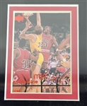 Michael Jordan Autographed & Framed 8x10 Photo & Game Used Floor Display UDA