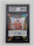 Will Shipley 2022 Panini Select Draft Picks #X-WSH X-Factor Signatures Tie Dye Prizm Rookie Card LE #9/25 SGC 9 Auto 10