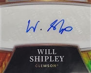 Will Shipley 2022 Panini Select Draft Picks #X-WSH X-Factor Signatures Tie Dye Prizm Rookie Card LE #9/25 SGC 9 Auto 10