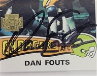 Dan Fouts Autographed 2001 Topps Archives #18 Card PSA/DNA