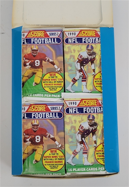 1990 Score Football Series 2 Wax Box