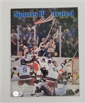 Herb Brooks Autographed 1980 Sports Illustrated Magazine Beckett
