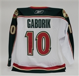 Marian Gaborik Autographed Authentic Minnesota Wild Jersey Beckett