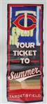 Jorge Polanco Autographed 18x50 Minnesota Twins Street Banner Beckett