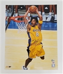 Kobe Bryant Autographed 16x20 "Dunk" Photo PSA/DNA & Beckett LOA