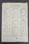 Jack Dempsey Autographed Restaurant Menu w/ Beckett LOA