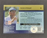 Payne Stewart Autographed 1990 Pro Set Golf Card w/ Beckett LOA