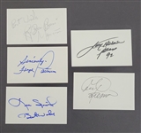 Lot of 5 Boxing Autographed Index Cards w/ George Foreman Beckett
